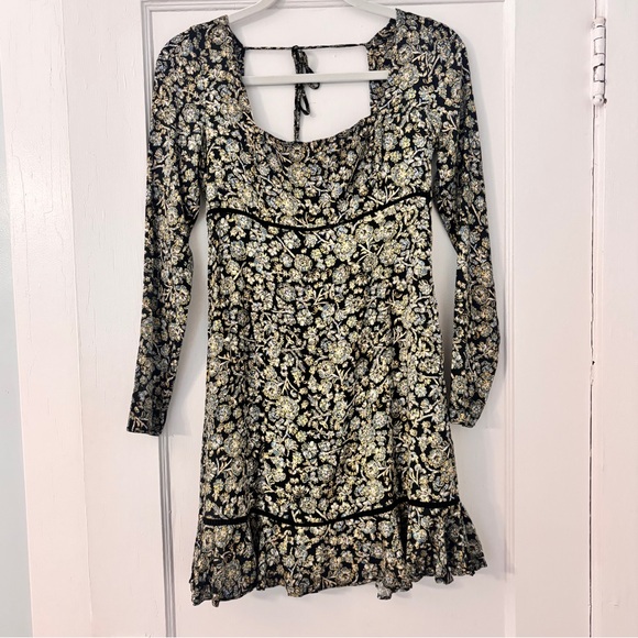 Free People Dresses & Skirts - Free People Boheme Mini Dress, Black, 4